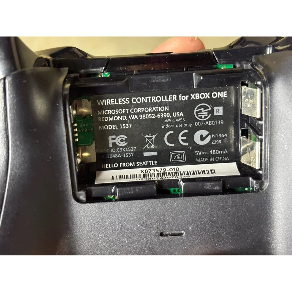 Microsoft Xbox One Controller Wireless Used Black 1537 Tested